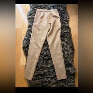 Suede zara leggings nude color size xs